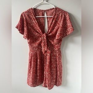 Floral one piece with short in small (don’t know the brand)